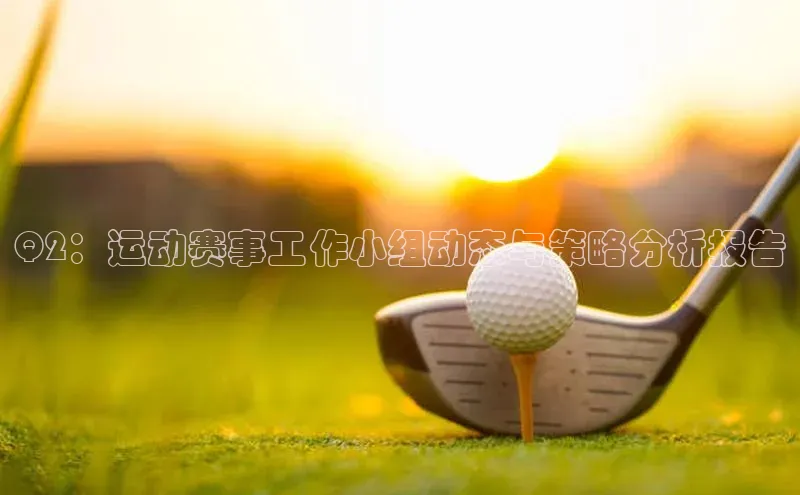 Q2：运动赛事工作小组动态与策略分析报告